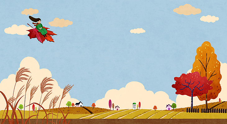 PSD 나무 여자 백그라운드 단풍 밭 일러스트 하늘 주택 갈대 한명 풍경 성인 책 독서 가을 비행 승차 성인여자한명만 국내일러스트 식물 1 계절 잎 농업 모션 사람 건물 여자한명만 성인여자만 파일형식