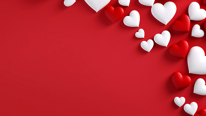 JPG 편집이미지 발렌타인데이 사랑 사람없음 그래픽 빨간색 하트 카피스페이스 편집실사 AI포토 AI콘텐츠 모양 감정 컬러 데이이벤트 공백 CG 파일형식