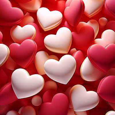 JPG 편집이미지 발렌타인데이 사랑 사람없음 그래픽 빨간색 하트 가득함 편집실사 AI포토 AI콘텐츠 모양 감정 컬러 데이이벤트 CG 파일형식