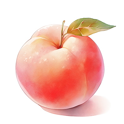 JPG 분홍색 과일 일러스트 나뭇잎 여름음식 수채화 사람없음 여름 오브젝트 국내일러스트 AI일러스트 AI콘텐츠 계절 음식 컬러 잎 파일형식 여름_계절