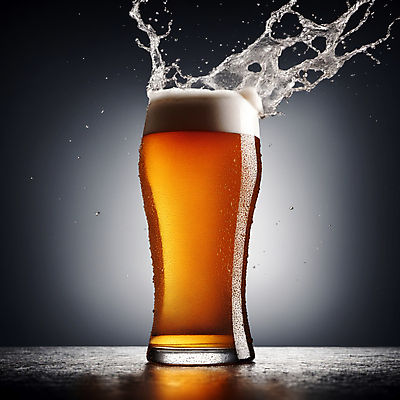 JPG 편집이미지 맥주 근접촬영 사람없음 디지털합성 맥주잔 맥주거품 스플래쉬 편집소스 편집실사 AI포토 AI콘텐츠 뷰포인트 술잔 주류 거품 CG 파일형식