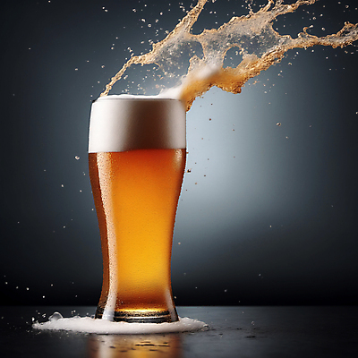 JPG 편집이미지 맥주 근접촬영 사람없음 디지털합성 맥주잔 맥주거품 스플래쉬 편집소스 편집실사 AI포토 AI콘텐츠 뷰포인트 술잔 주류 거품 CG 파일형식