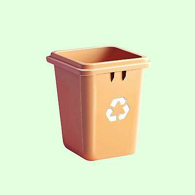 PSD 아이콘 사람없음 3D아이콘 3D 자연보호 환경 주황색 재활용 디지털합성 에코 친환경 분리수거 분리수거함 컬러 자연 보호 수거함 파일형식