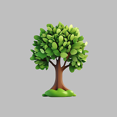PSD 나무 아이콘 사람없음 초록색 3D아이콘 3D 자연보호 환경 디지털합성 에코 친환경 식물 컬러 자연 보호 파일형식