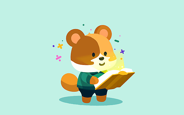 JPG 동물 교육 동물캐릭터 일러스트 들기 사람없음 책 빛 학습 다람쥐 수학기호 일러캐릭터 AI일러스트 AI콘텐츠 캐릭터 기호 모션 설치류 파일형식