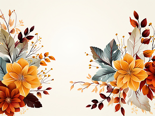 JPG 꽃 잎 일러스트 수채화 사람없음 디지털합성 카피스페이스 편집소스 국내일러스트 AI일러스트 AI콘텐츠 식물 공백 파일형식