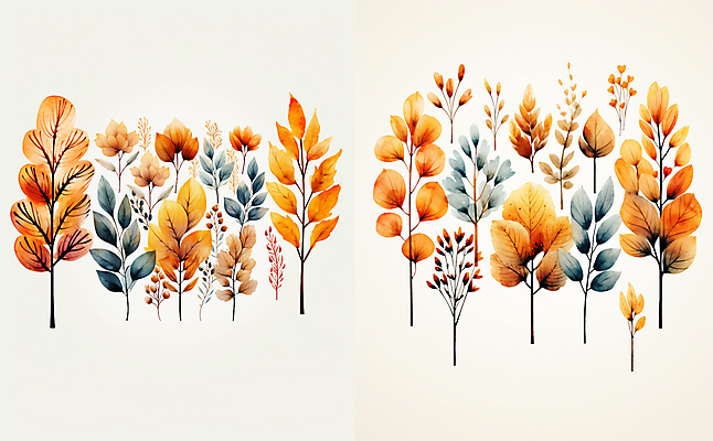 JPG 꽃 잎 일러스트 수채화 사람없음 다양 디지털합성 편집소스 국내일러스트 AI일러스트 AI콘텐츠 식물 다수 파일형식
