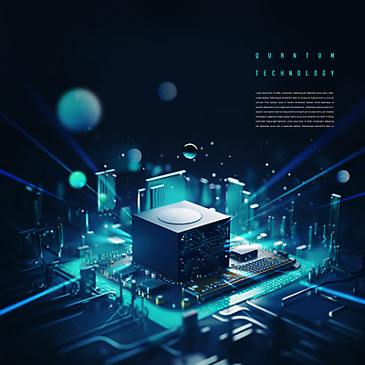 PSD 편집이미지 미래 사람없음 파란색 빛 과학기술 큐브 하이테크 첨단부품 양자컴퓨터 이미지편집 컬러 컨셉 기술 컴퓨터 부속품 파일형식