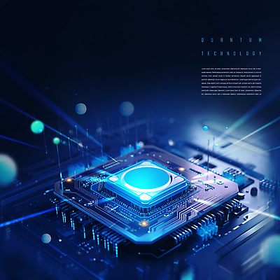 PSD 편집이미지 미래 사람없음 파란색 빛 과학기술 하이테크 컴퓨터부품 양자컴퓨터 이미지편집 컬러 컨셉 기술 컴퓨터 부속품 파일형식