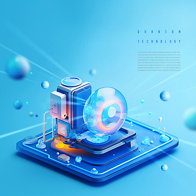 PSD 편집이미지 미래 사람없음 파란색 빛 과학기술 하이테크 컴퓨터부품 양자컴퓨터 이미지편집 컬러 컨셉 기술 컴퓨터 부속품 파일형식