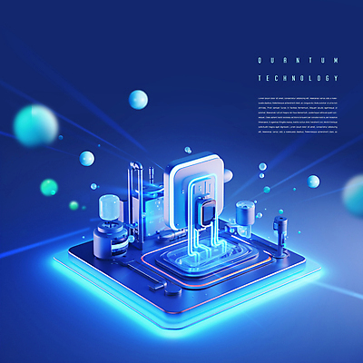 PSD 편집이미지 미래 사람없음 파란색 빛 과학기술 하이테크 컴퓨터부품 양자컴퓨터 이미지편집 컬러 컨셉 기술 컴퓨터 부속품 파일형식
