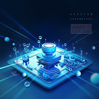 PSD 편집이미지 미래 사람없음 파란색 빛 과학기술 하이테크 컴퓨터부품 양자컴퓨터 이미지편집 컬러 컨셉 기술 컴퓨터 부속품 파일형식