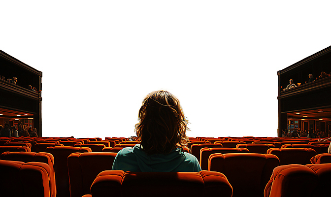 PSD 편집이미지 여자 의자 한명 앉기 상반신 성인 빛 영화관 극장 디지털합성 역광 영화감상 성인여자한명만 카피스페이스 이미지편집 1 가구 모션 사람 공백 감상 영화 여자한명만 성인여자만 파일형식