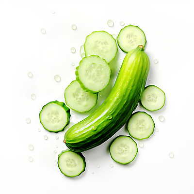JPG 편집이미지 단면 오이 사람없음 초록색 하이앵글 물방울 수분 디지털합성 슬라이스 편집소스 편집실사 AI포토 AI콘텐츠 뷰포인트 컬러 채소 CG 파일형식