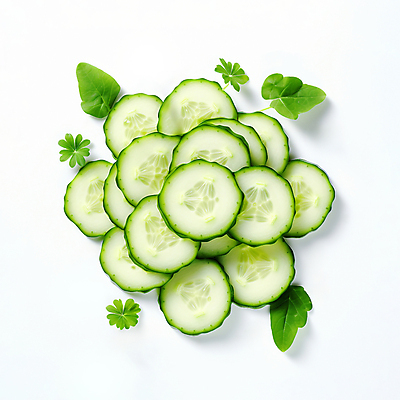 JPG 편집이미지 잎 단면 나뭇잎 오이 사람없음 초록색 하이앵글 쌓기 디지털합성 슬라이스 편집소스 편집실사 AI포토 AI콘텐츠 식물 뷰포인트 컬러 채소 모션 CG 파일형식