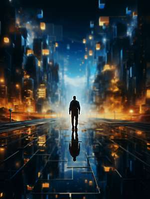 JPG 전신 편집이미지 남자 거리 한명 성인 건물 빛 반사 걷기 디지털 사각형 고층빌딩 어둠 공간 도시 사이버 디지털합성 보안 해킹 해커 블러효과 정보보호 정보수집 성인남자한명만 편집소스 편집실사 AI컴퓨터그래픽 AI콘텐츠 도형 1 건축물 모션 안전 사람 빌딩 범죄 보호 수집 CG 블러 남자한명만 성인남자만 파일형식 효과