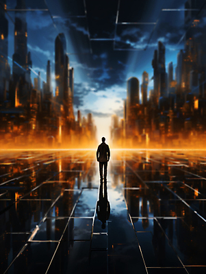 JPG 전신 구름 편집이미지 남자 거리 한명 서기 성인 건물 빛 반사 디지털 고층빌딩 어둠 공간 도시 사이버 디지털합성 보안 해킹 해커 블러효과 정보보호 정보수집 성인남자한명만 편집소스 편집실사 AI컴퓨터그래픽 AI콘텐츠 자연요소 1 건축물 모션 안전 사람 빌딩 범죄 보호 수집 CG 블러 남자한명만 성인남자만 파일형식 효과