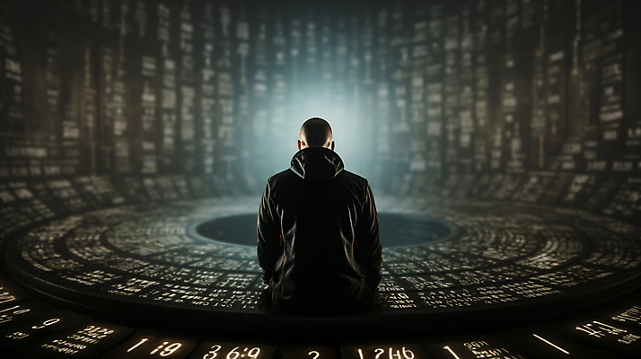 JPG 편집이미지 남자 한명 서기 상반신 성인 디지털 어둠 공간 코드 사이버 디지털합성 보안 해킹 해커 정보보호 정보수집 성인남자한명만 편집소스 편집실사 AI컴퓨터그래픽 AI콘텐츠 1 모션 안전 사람 범죄 보호 수집 CG 남자한명만 성인남자만 파일형식