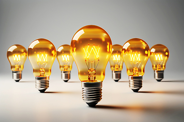 JPG 편집이미지 생각 전구 조명 아이디어 사람없음 빛 여러개 편집실사 AI컴퓨터그래픽 AI콘텐츠 다수 컨셉 CG 파일형식