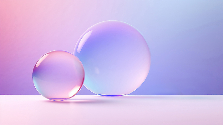 JPG 편집이미지 분홍색 유리 사람없음 그래픽 3D 보라색 원형 그라데이션 입체도형 홀로그램 편집3D AI컴퓨터그래픽 AI콘텐츠 도형 컬러 재질 입체 디지털합성 파일형식