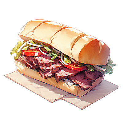 JPG 빵 토마토 채소 일러스트 샌드위치 육류 사람없음 냅킨 국내일러스트 AI일러스트 AI콘텐츠 음식 식재료 파일형식