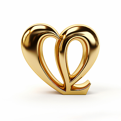 JPG 모양 편집이미지 사람없음 3D 금색 하트 황금 입체 디지털합성 오브젝트 광택 편집소스 편집3D AI컴퓨터그래픽 AI콘텐츠 컬러 파일형식