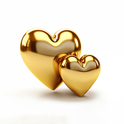 JPG 모양 편집이미지 사람없음 3D 금색 하트 황금 입체 디지털합성 오브젝트 광택 편집소스 편집3D AI컴퓨터그래픽 AI콘텐츠 컬러 파일형식