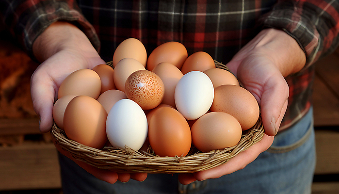 JPG 편집이미지 손 한명 들기 사람 상반신 신체부위 계란 라탄바구니 편집실사 AI인물포토 AI콘텐츠 1 모션 바구니 알 CG 파일형식 AI포토