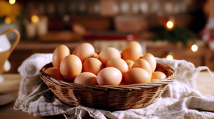 JPG 편집이미지 사람없음 아웃포커스 계란 천 담기 보케 라탄바구니 편집실사 AI포토 AI콘텐츠 모션 촬영기법 바구니 알 직물 CG 파일형식