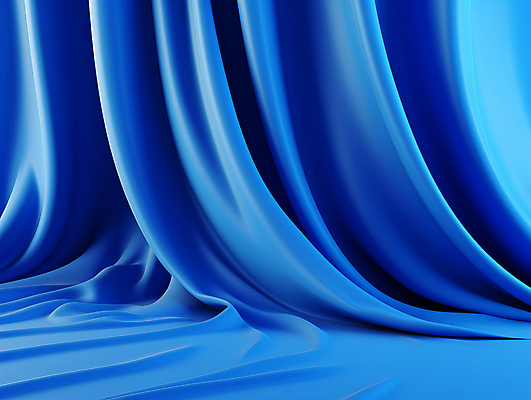 JPG 편집이미지 바닥 사람없음 파란색 커튼 주름 천 디지털합성 질감 카피스페이스 편집소스 편집실사 AI포토 AI콘텐츠 컬러 공백 직물 CG 파일형식