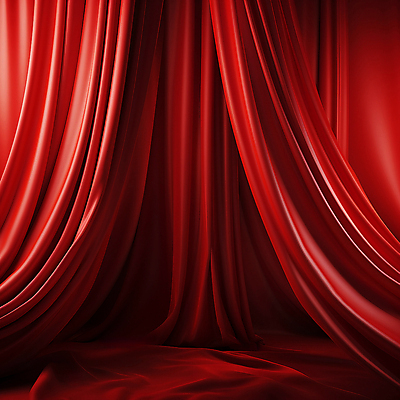 JPG 편집이미지 사람없음 빨간색 커튼 주름 천 디지털합성 질감 카피스페이스 편집소스 편집실사 AI포토 AI콘텐츠 컬러 공백 직물 CG 파일형식