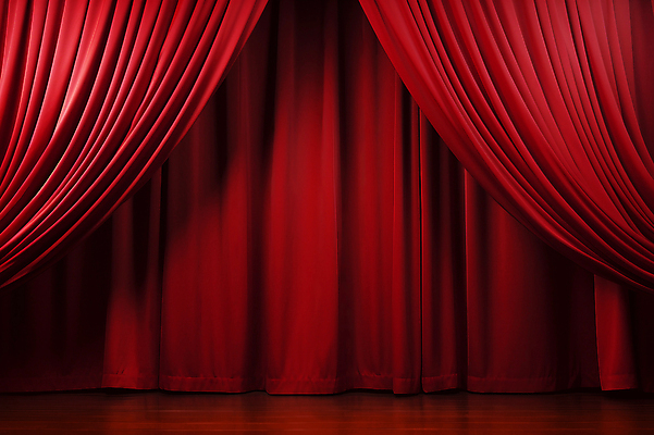 JPG 편집이미지 사람없음 빨간색 무대 커튼 주름 천 디지털합성 질감 카피스페이스 편집소스 편집실사 AI포토 AI콘텐츠 컬러 공백 직물 CG 파일형식