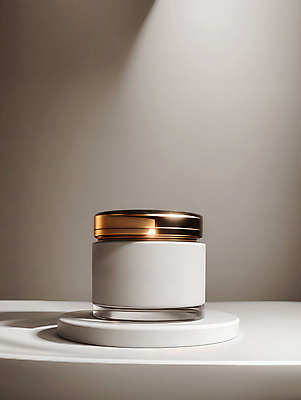 JPG 편집이미지 사람없음 빛 뷰티 화장품 흰색 오브젝트 단상 공병 목업 편집실사 AI포토 AI콘텐츠 컬러 CG 병_담는 파일형식