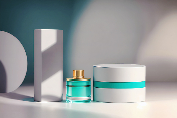 JPG 편집이미지 그림자 사람없음 뷰티 사각형 화장품 흰색 원형 오브젝트 공병 민트색 목업 편집실사 AI포토 AI콘텐츠 도형 컬러 CG 병_담는 파일형식