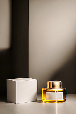 JPG 편집이미지 그림자 사람없음 상자 뷰티 사각형 화장품 오브젝트 공병 목업 편집실사 AI포토 AI콘텐츠 도형 CG 병_담는 파일형식