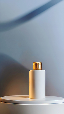 JPG 편집이미지 그림자 사람없음 뷰티 화장품 흰색 오브젝트 단상 공병 목업 편집실사 AI포토 AI콘텐츠 컬러 CG 병_담는 파일형식