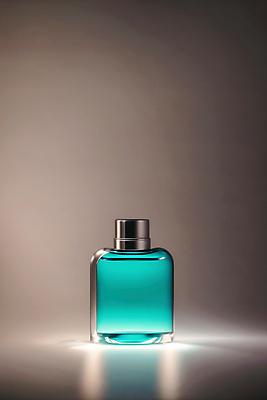 JPG 편집이미지 사람없음 빛 뷰티 화장품 회색 오브젝트 청록색 공병 목업 편집실사 AI포토 AI콘텐츠 컬러 CG 병_담는 파일형식