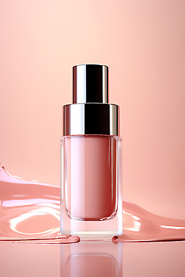 JPG 편집이미지 분홍색 사람없음 뷰티 화장품 흐름 액체 오브젝트 광택 공병 메이크업베이스 목업 편집실사 AI포토 AI콘텐츠 컬러 컨셉 CG 병_담는 파일형식