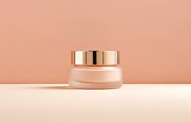 JPG 편집이미지 사람없음 뷰티 화장품 크림 오브젝트 공병 살구색 수분크림 목업 편집실사 AI포토 AI콘텐츠 컬러 CG 병_담는 파일형식