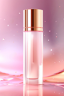 JPG 편집이미지 사람없음 물 뷰티 화장품 물방울 액체 오브젝트 로션 공병 목업 편집실사 AI포토 AI콘텐츠 자연요소 CG 병_담는 파일형식