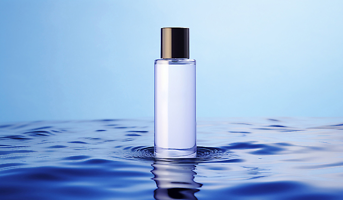 JPG 편집이미지 물결 사람없음 물 파란색 뷰티 화장품 오브젝트 스킨 스킨케어 목업 편집실사 AI포토 AI콘텐츠 자연요소 컬러 CG 파일형식