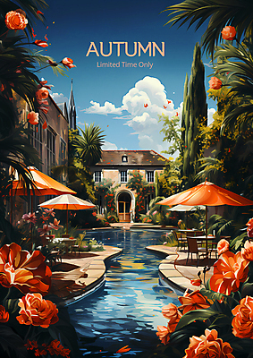 PSD 나무 구름 편집이미지 배너 꽃 포스터 의자 자연 하늘 호텔 수영장 풍경 사람없음 맑음 가을 파라솔 풀잎 디지털합성 휴양지 초대장 대저택 이미지편집 자연요소 식물 계절 가구 잎 숙소 날씨 카드_감사 장소 풀_식물 생태계 파일형식