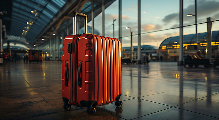 JPG 구름 편집이미지 여행 하늘 비행기 사람없음 캐리어 공항 디지털합성 공항라운지 편집실사 AI포토 AI콘텐츠 자연요소 항공교통 교통시설 대중교통 여행가방 라운지 CG 파일형식