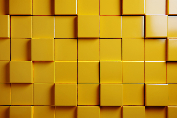 JPG 편집이미지 패턴 사람없음 노란색 사각형 타일 입체 편집실사 AI포토 AI콘텐츠 도형 컬러 무늬 CG 파일형식