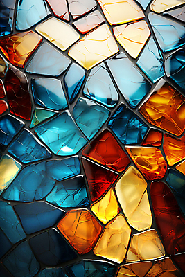 JPG 편집이미지 패턴 사람없음 컬러풀 타일 질감 스테인드글라스 편집실사 AI포토 AI콘텐츠 컬러 무늬 유리 CG 파일형식