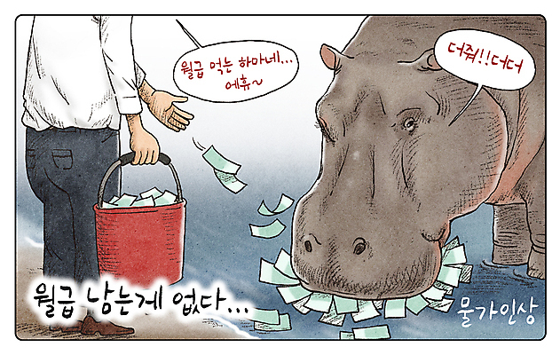 PSD 남자 말풍선 지폐 일러스트 한명 들기 성인 하반신 시세 비즈니스맨 먹이 만화 먹기 주기 상승 하마 바가지 월급 요금 성인남자한명만 인플레이션 국내일러스트 1 컨셉 돈 비즈니스 포유류 모션 사람 금융 경제 직장인 남자한명만 성인남자만 파일형식