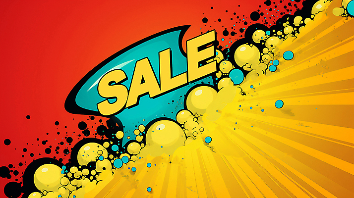 PSD 배너 일러스트 사람없음 빨간색 노란색 세일 원형 연기 디지털합성 팝아트 편집소스 국내일러스트 도형 컬러 그림 파일형식