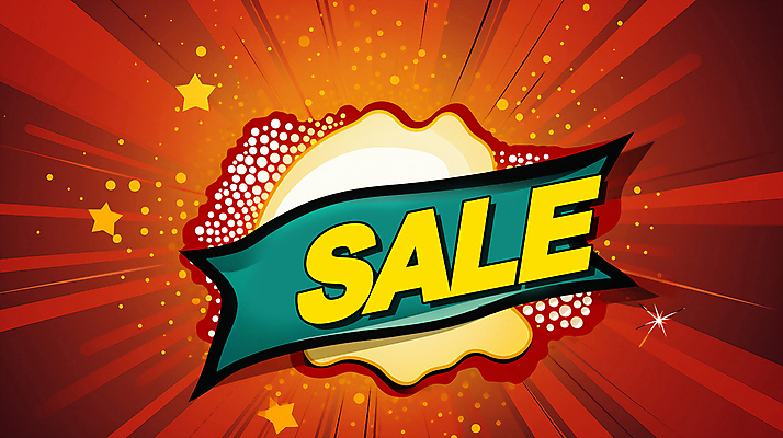 PSD 배너 별 일러스트 사람없음 빨간색 세일 디지털합성 팝아트 편집소스 국내일러스트 자연요소 컬러 그림 파일형식