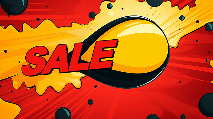 PSD 배너 일러스트 사람없음 빨간색 노란색 세일 물방울 원형 디지털합성 팝아트 편집소스 국내일러스트 도형 컬러 그림 파일형식