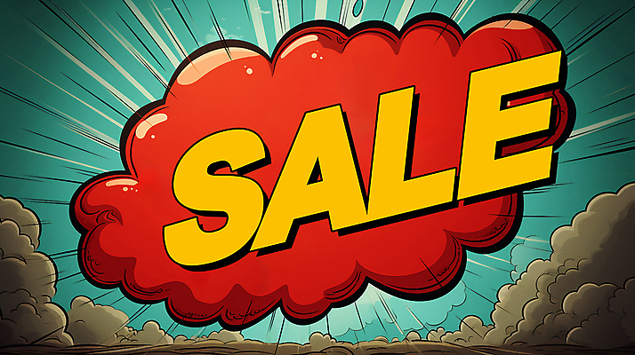 PSD 배너 일러스트 사람없음 빨간색 세일 연기 디지털합성 팝아트 청록색 편집소스 국내일러스트 컬러 그림 파일형식